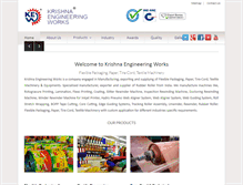 Tablet Screenshot of krishnaengineeringworks.com